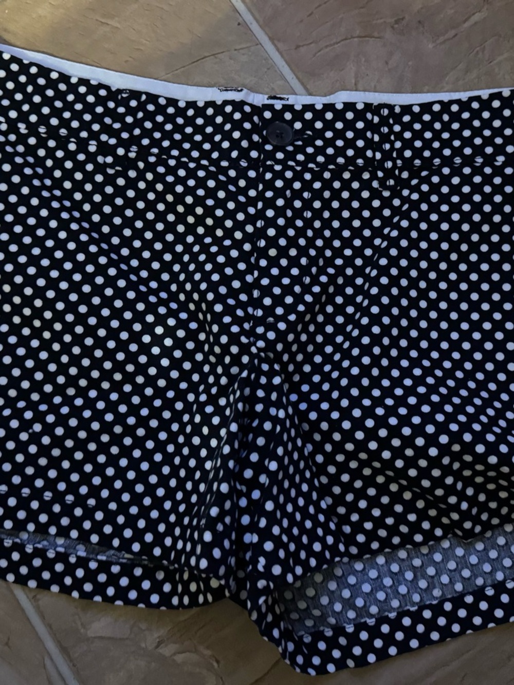 Old Navy Black and White Polka Dot Women's Shorts
